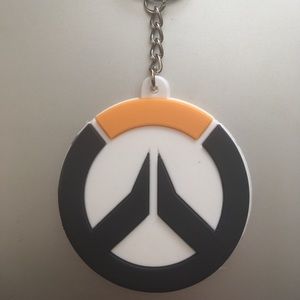 Overwatch Logo Rubber Keychain 🎮
